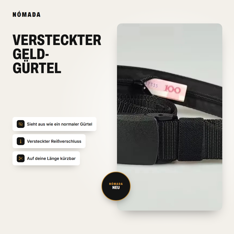 Versteckter Geldgürtel