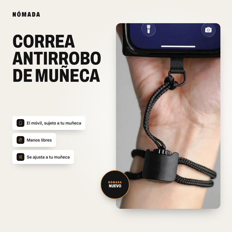 Correa Antirrobo de Muñeca para Móvil